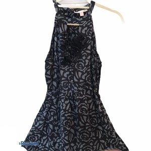Rebecca Taylor Silk Halter Rosette Blouse